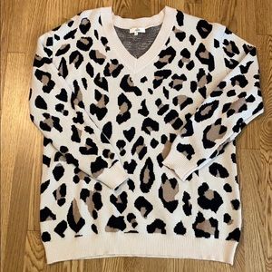 Entro Cheetah Print Tunic Sweater